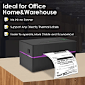 Miniatyrbillede 4 af 5: Termisk Etiketprinter, Forsendelses Etiketprinter, 4x6 Direkte Termisk Etiketprinter, Kommerciel Termisk Etiketmaskine, Kompatibel med Windows & Mac