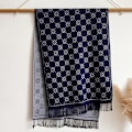 Miniatyrbillede 1 af 7: Jacquard-designet vinter dobbeltsidet tørklæde cashmere blød varm lang kvast cashmere sjal kold vindsikkert tæppe tørklæde 4