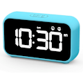 Miniatyrbild 1 av 5: LED Digital Väckarklocka med Snooze-funktion, 2 Alarm, 12/24H USB Laddningsbar Spegel Yta för Sovrum Kontor
