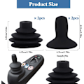 Miniatyrbild 3 av 7: 4 st Styrpinne-knapphättor för rullstol, Joystick-kontrollknapp, Knopp och Dammskydd, Svart Joystick-knopp, Knappkontroll för Elektrisk Rullstol