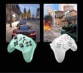 Miniatyrbilde 3 av 10: Trådløs Bluetooth-kontroller med flokkingsoverflate og Type-C, kompatibel med PS4, iOS, Android, Switch og PC
