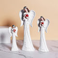 Miniatyrbillede 4 af 5: Hjem Moderne Harpiks Engel Statue Figur Hjem Dekoration Nordisk - A