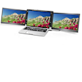 Miniatyrbild 1 av 5: Triple Screen Laptop Monitor, 13,3 tums bärbar datorskärm Plug and Play Laptop Screen Extender