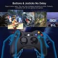 Miniatyrbillede 5 af 10: 176 mm Bluetooth-spilcontroller, Hall Effect-joystick, Type-C-kablet gamepad til Android-telefon, pc og tablet