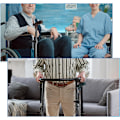 Miniatyrbild 5 av 6: 2 st Stödkäppshållare för Rollator, Universal Stödkäppshållare Rollator Tillbehör Stark Kryckor Stickfäste Vandringskäppshållare Tillbehör