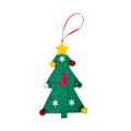 Miniatyrbilde 8 av 8: Nye filt juletrpynt 2024 Mini juletrbroderi Engelsk bokstav julepynt Små hengende deler Christmas Tree [C