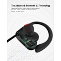 Pikkukuva 5 / 5: Bluetooth-kuulokkeet, langattomat nappikuulokkeet IPX7 vedenkestävät urheilukuulokkeet 10 tunnin soittoaika mikrofonilla HD-stereosoundi hikoilunkestävä in-ear-kuulokkeet melunvaimennus