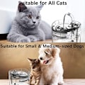 Miniatyrbillede 5 af 5: Automatisk Vandfontæne til Kat 1,8L Vandfontæner til Katte Hvalpe Kæledyr med 2 Smarte Vandtilstande 1 Kulfilter 1 Pumpe Stille USB Kattefontæne