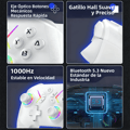 Miniatyrbilde 4 av 11: Teal Rød Trådløs Bluetooth-kontroller med Type-C, Kompatibel med PS4, iOS, Android, Switch og PC