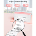 Miniatyrbillede 5 af 5: Pm-241 118mm Bluetooth Termisk Etiketprinter Trådløs Forsendelses Etiketprinter Kompatibel Med Iphone Android Windows Bredt Anvendt