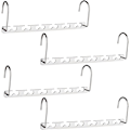 Miniatyrbillede 1 af 5: Multifunktionel Pladsbesparende Tøjstang, Praktisk og Holdbar STAINLESS Metal Magic Tøjstang, Tøjstang Organizer til Skab Opbevaring, Garderobe