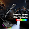 Pikkukuva 2 / 5: Tsp201 Säädettävä RGB-valo USB-työpöytäpeli- ja suoratoistomikrofoni PC:lle