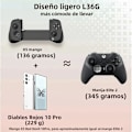Miniatyrbild 7 av 9: Blå Trådlös Bluetooth-handkontroll med Type-C, Kompatibel med PS4, iOS, Android, Switch och PC