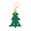 Miniatyrbillede 1 af 8: 2024 Nye Filt Juletræspynt Mini Juletræ Broderi Engelsk Bogstav Julehængende Små Stykker Christmas Tree [P]