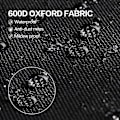 Miniatyrbillede 2 af 5: Havemøbelpuder Opbevaringspose, Vandafvisende, Støvbestandig, Anti-UV, Robust 600D Oxfordstof Juletræ Opbevaringsdækning 110x60x35cm(Sort)