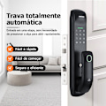 Miniatyrbillede 5 af 5: Elektronisk Fingeraftryk Biometrisk Frostpaneldør Lås WiFi TUYA Adgangskode IC-kort Sikkerhed