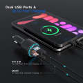 Miniatyrbillede 4 af 5: Bluetooth FM-sender, Bluetooth Billadapter, FM-sender til Bil med Dobbelt