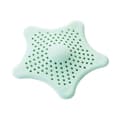 Miniatyrbillede 1 af 5: Silikone Vask Filter, Bruse Hår Filter, Søstjerne Bade- og Bruseafløbsfilter (Grøn 3 stk) D