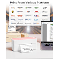 Miniatyrbillede 4 af 5: Pm-241 118mm Bluetooth Termisk Etiketprinter Trådløs Forsendelses Etiketprinter Kompatibel Med Iphone Android Windows Bredt Anvendt