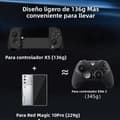 Miniatyrbilde 5 av 9: Svart trådløs Bluetooth-kontroller med Type-C, kompatibel med PS4, iOS, Android, Switch og PC