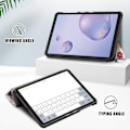 Miniatyrbild 2 av 5: Samsung Galaxy Tab S6 Lite 10.4 2020 SM-P610 / SM-P615 Tabletfodral, Smalt Tri-Fold Hårdskydd för Galaxy Tab S6 Lite 10.4 tum - Fjäril