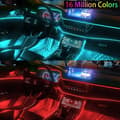 Miniatyrbilde 2 av 5: Bil Led Strip Lights, Multicolor Rgb Bil Interiørlys, 16 Mil