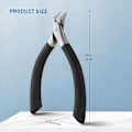 Miniatyrbild 8 av 8: Nagelklippare för tånaglar, raka blad för att förhindra inåtväxta tånaglar, nagelklippare för tjocka naglar, ergonomiska nagelklippare för fingrar, svart