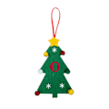 Miniatyrbilde 1 av 8: Nye filt juletrpynt 2024 Mini juletrbroderi Engelsk bokstav julepynt Små hengende deler Christmas Tree [O