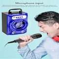 Miniatyrbild 2 av 4: Bluetooth-högtalare Subwoofer Hifi med Mikrofon LED-ljus Stöd för TF-kort FM-radio USB-minne Hemmabiosystem black