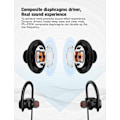 Pikkukuva 4 / 5: Bluetooth-kuulokkeet, langattomat nappikuulokkeet IPX7 vedenkestävät urheilukuulokkeet 10 tunnin soittoaika mikrofonilla HD-stereosoundi hikoilunkestävä in-ear-kuulokkeet melunvaimennus