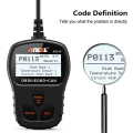 Miniatyrbillede 5 af 5: Ad210 Obd Ii Bilscanner til Bil - Automotive Køretøjs Obd2 Scanner Diagnostisk Scanværktøj - Sort