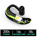 Pikkukuva 3 / 5: Bluetooth V5.0 -kuuloke, Langaton korvanappi ajamiseen/liiketoimintaan/toimistoon, Handsfree-kuulokkeet, vasemmalle ja oikealle korvalle Black Green