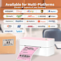 Miniatyrbillede 4 af 5: Bluetooth 118mm Forsendelses Termisk Etiket Maker Sticker Printer Bærbar Adresse Porto Etiket Printer Maskine Bredt Anvendt