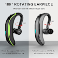 Pikkukuva 4 / 5: Bluetooth V5.0 -kuuloke, Langaton korvanappi ajamiseen/liiketoimintaan/toimistoon, Handsfree-kuulokkeet, vasemmalle ja oikealle korvalle Black Green