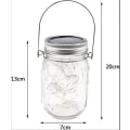 Miniatyrbillede 4 af 5: 4 Pak Udendørs Solcellelamper 30LED Mason Jar Lys Solenergi