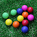Miniatyrbillede 5 af 5: 6 stk. golfbolde svamp træningsbolde golf træningsbolde regnbue bløde skumboldhave golfbolde
