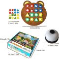 Miniatyrbilde 5 av 5: Form Matching Spill, Puslespill Form Farge Matching Brettspill, Foreldre-barn Interaktivt Brettspill,