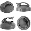Miniatyrbild 3 av 5: Seal Flip Top to-Go Lock Juicer Reservdelar Juicer Koppar och Tillbehör Extractor Blad Combo för NutriBullet för 600W 900W Blender(Grå)