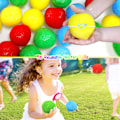 Miniatyrbild 6 av 9: 50-pack återanvändbara vattenstudsbollar absorberande bomullsbollar för utomhuspool strandfester