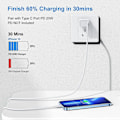 Pikkukuva 2 / 5: Usb C - Lightning-kaapeli 2 m, 2 kpl:n iPhone-laturikaapeli 2 m Apple Usb C -laturille Z