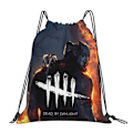 Pikkukuva 1 / 5: Dead By Daylight -kiristysnauhainen reppu urheilukassi kuntosalille joogaa uintiin kuntosalilaukku urheiluhihnapakkaus - ZNC17