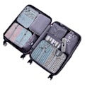 Miniatyrbild 5 av 5: Packningskuber för resväska, 9 st lätta resväskor Organizer väskor set bagage packning arrangörer