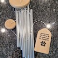 Miniatyrbillede 4 af 5: Tilpasset vindklokke til kæledyr, vindklokke til minde om kæledyr, gave til sorg og minde, souvenir til kæledyrselskere, tilpasset vindklokke til hunde og kæledyr, gave til tab af kæledyr