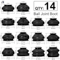 Miniatyrbilde 1 av 4: 14x Multipack Universal Car Suspension Steering Ball Joint Rubber Dust Boot Cover Track Tie Turn Rods Ends Set Parts Accessories Zekai
