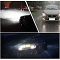 Pikkukuva 3 / 3: H11 h8 H9 LED-lamppu 6000k Valkoinen lähivalo, kaukovalo autojen ajovalot H11 Korvaava halogeeni Auto Retrofit Lamppu-2kpl