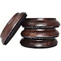 Miniatyrbilde 1 av 4: 4 stk. hjulkopper til piano, premium løvtre pianohjulputer møbelben - rask levering Black Walnut