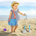Miniatyrbilde 4 av 5: Strand Mesh Spade | Kids Shell Collecting Scooper Set | Komplett Strand Playset, Inkluderer Sand Spade Sand Sifters Shell Collect Bag