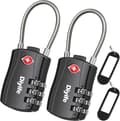 TSA-godkänt Bagagelås, [Ny Version] [2-pack] 3-Positions Säkerhetshänglås