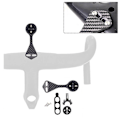 Miniatyrbilde 2 av 5: Sykkelstyremontering for sykkelcomputer, veisykkel, for F12 F MOST for Garmin (svart) (4 deler)