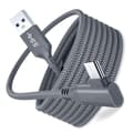 Miniatyrbillede 3 af 5: 5M Opladerkabel til Oculus Quest 2 Link Headset USB 3.0 Type C Data Line Transfer Type-C til USB-A Grey